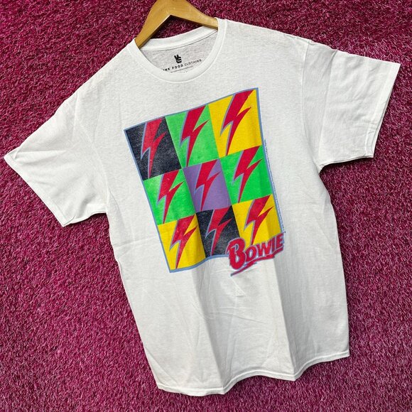 David Bowie Logo Starman Rock Tshirt size Medium - Picture 3 of 4